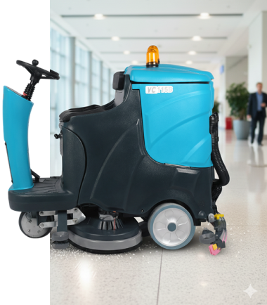 Ride-On Floor Scrubber